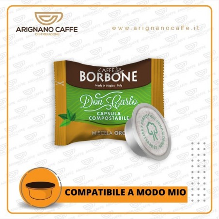 CAFFE' BORBONE DON CARLO 100 CAPSULE MISCELA ORO COMPOSTABILE