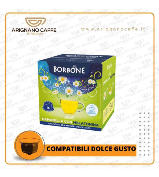 DOLCE GUSTO BORBONE CAMOMILLA CON MELATONINA DA 16 PZ DOLCE GUSTO BORBONE CAMOMILLA CON MELATONINA DA 16 PZ