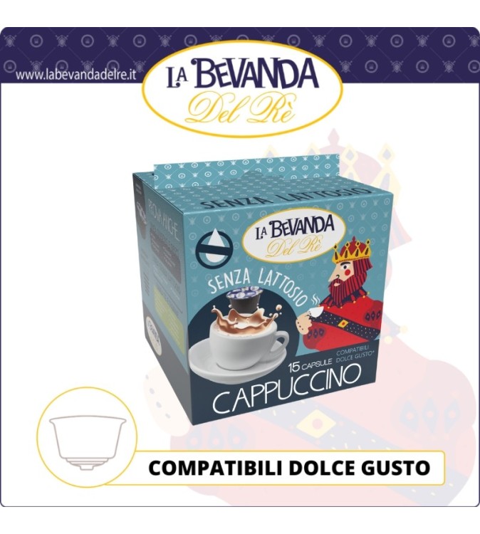 Bevanda Del Rè DG CAPPUCCINO Senza LATTOSIO 15 Pz Bevanda Del Rè DG CAPPUCCINO Senza LATTOSIO 15 Pz