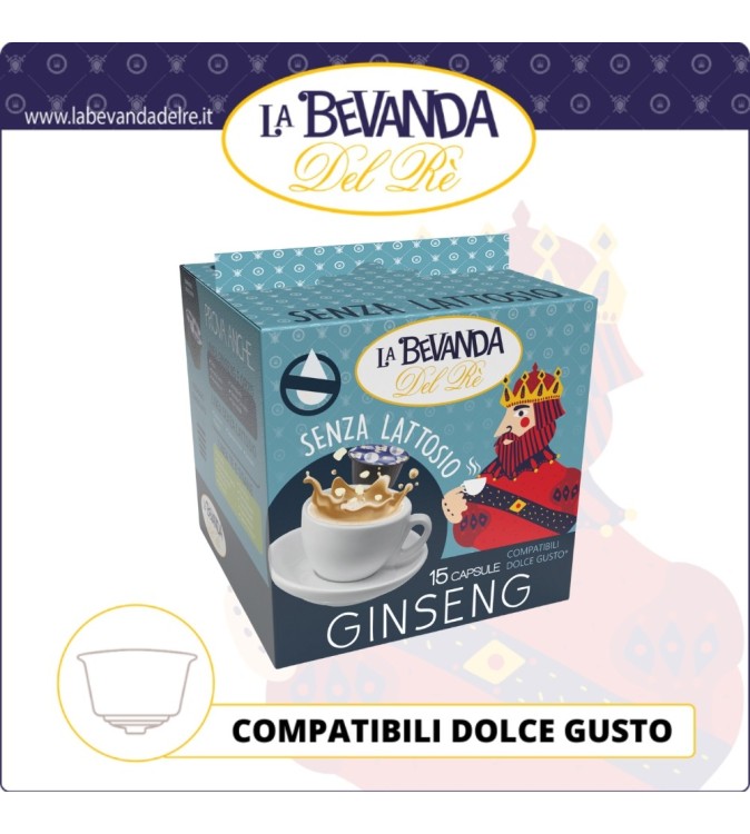 Bevanda Del Rè DG GINSENG senza LATTOSIO 15 Pz Bevanda Del Rè DG GINSENG senza LATTOSIO 15 Pz