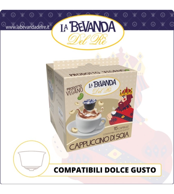 Bevanda Del Rè DG Cappuccino Di Soia 15 Pz Bevanda Del Rè DG Cappuccino Di Soia 15 Pz
