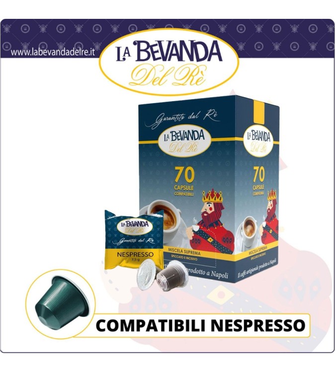 La Bevanda Del Rè NESPRESSO 70 Pz SUPREMA La Bevanda Del Rè NESPRESSO 70 Pz SUPREMA