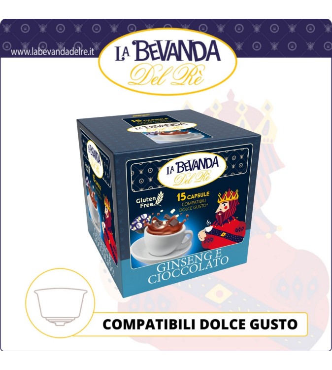 Bevanda Del Rè DG Ginseng & Cioccolato 15 Pz Bevanda Del Rè DG Ginseng & Cioccolato 15 Pz