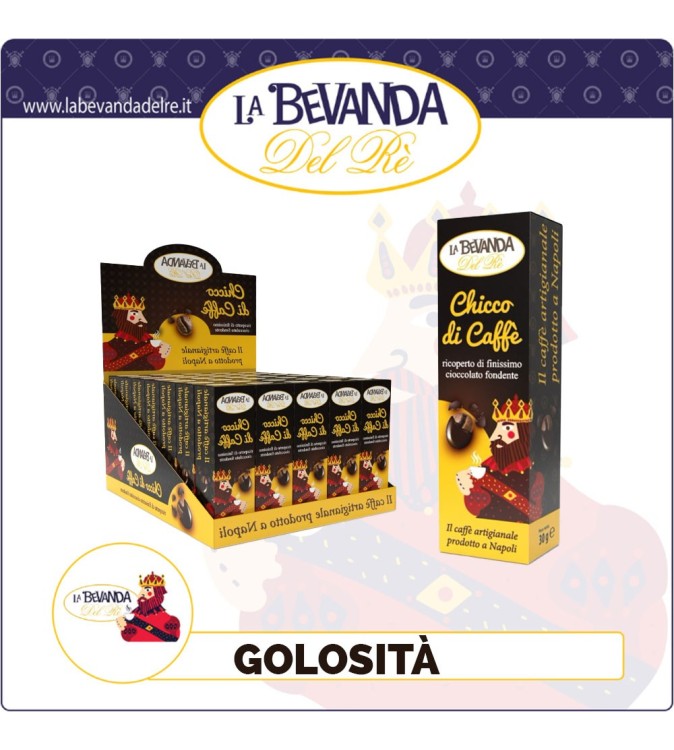 La Bevanda Del Rè Espositore CHICCO DI CAFFÈ (40Pz x 30Gr) La Bevanda Del Rè Espositore CHICCO DI CAFFÈ (40Pz x 30Gr)