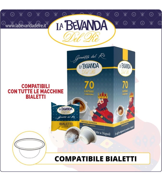 La Bevanda Del Rè BIALETTI ALLUMINIO 70 Pz SUPREMA La Bevanda Del Rè BIALETTI ALLUMINIO 70 Pz SUPREMA