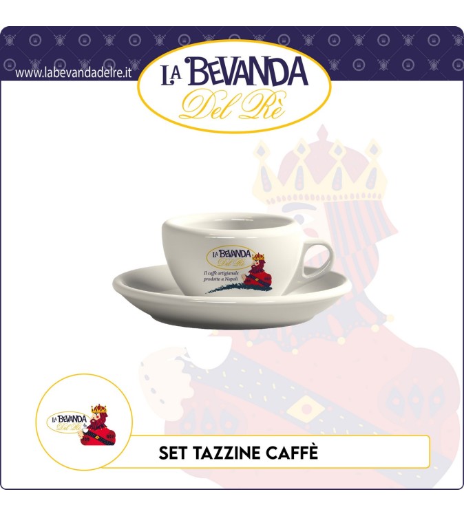 Tazzine CERAMICA La Bevanda Del Rè 6 Pz Tazzine CERAMICA La Bevanda Del Rè 6 Pz