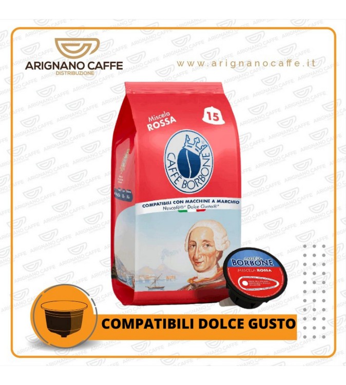 CAFFE' BORBONE 90 CAPSULE MISCELA ROSSO