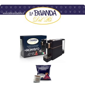 MACCHINA MOMENTO BLACK + 100CAPSULE CORPOSO