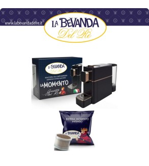 MACCHINA MOMENTO BLACK + 100CAPSULE INTENSO