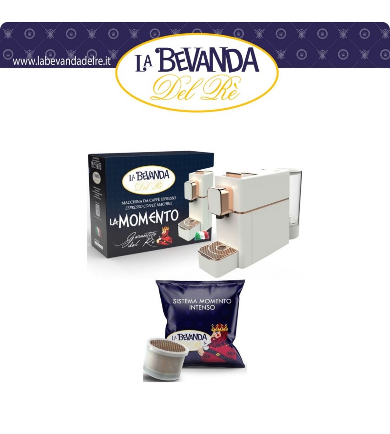 MACCHINA MOMENTO WHITE + 100CAPSULE INTENSO