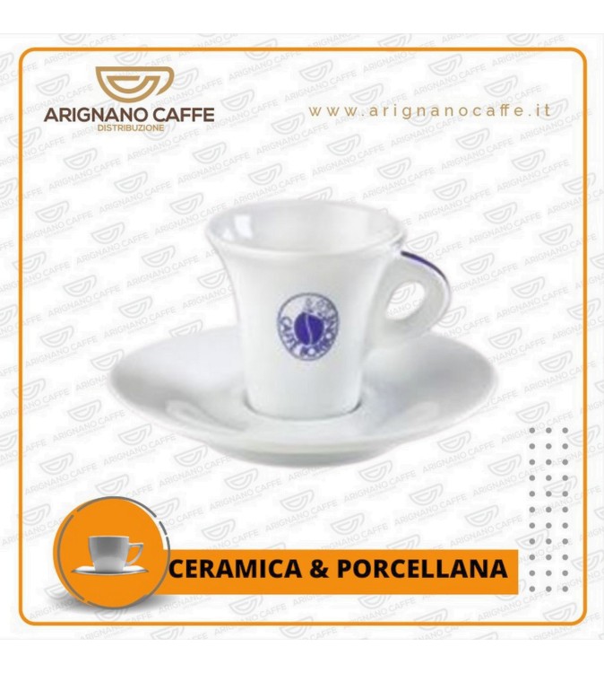 TAZZINE CAFFÈ BORBONE IN CERAMICA 6 PZ