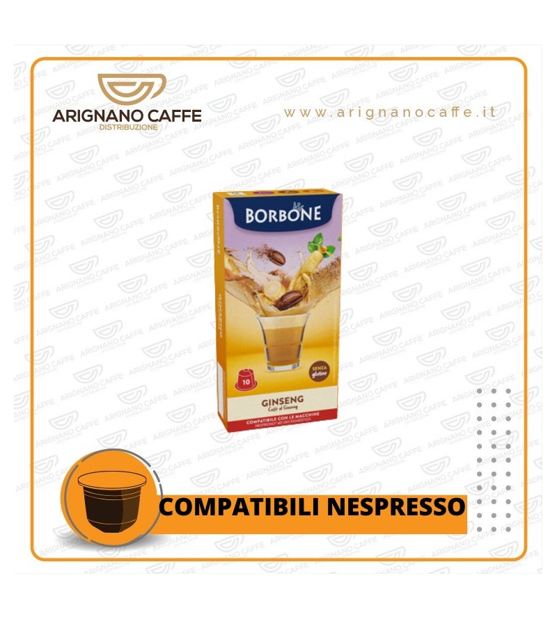 CAFFE' BORBONE NESPRESSO 10 CAPSULE GUSTO GINSENG