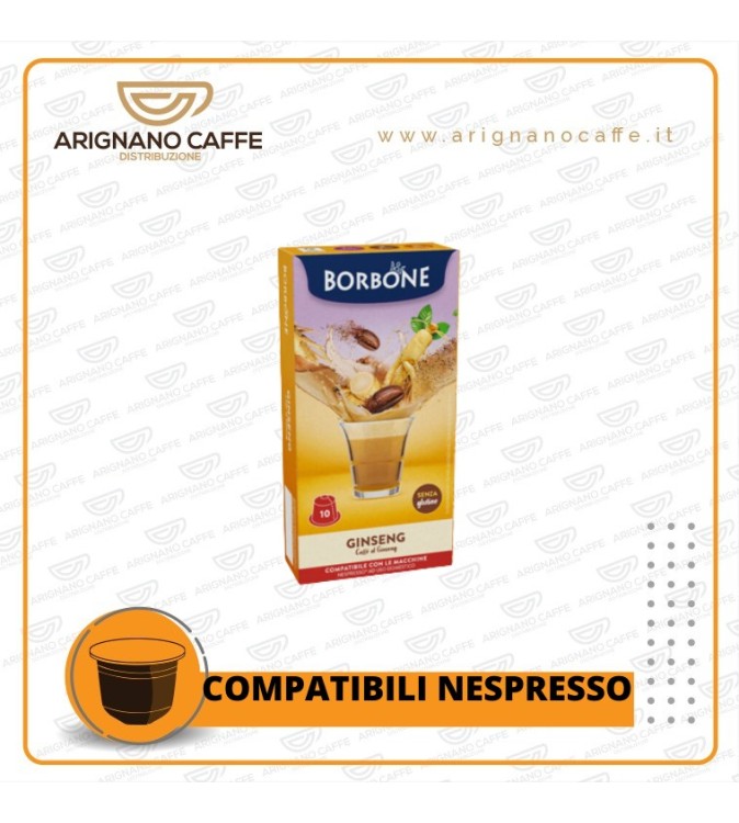 CAFFE' BORBONE NESPRESSO 10 CAPSULE GUSTO GINSENG