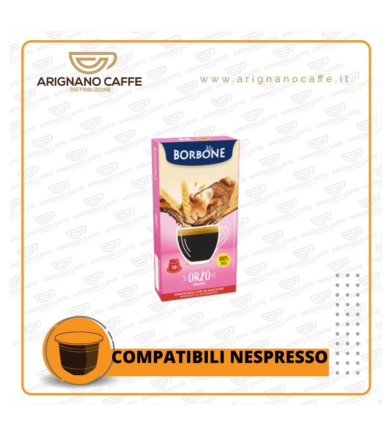 CAFFE' BORBONE NESPRESSO 10 CAPSULE GUSTO ORZO