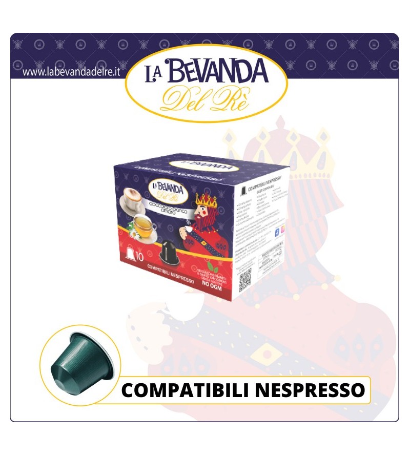 La Bevanda Del Rè NESPRESSO Cioccolato Bianco Amaro 10 Pz