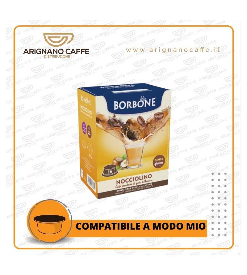 CAFFE' BORBONE A MODO MIO 16 PZ NOCCIOLINO