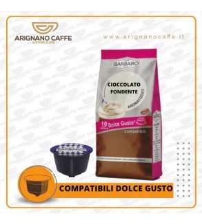 CAFFE' BARBARO DOLCE GUSTO 10 CAPSULE CIOCCOLATO FONDENTE SOLUBILE