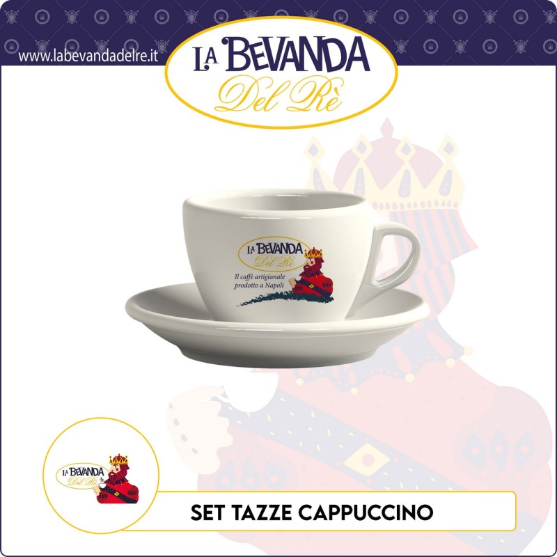 Tazze Cappuccino CERAMICA La Bevanda Del Rè 6 Pz