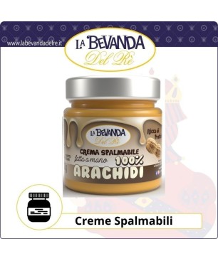 Crema B.Del Rè VASETTO 200 Gr ARACHIDI 100% PEANUT BUTTER PROTEICO