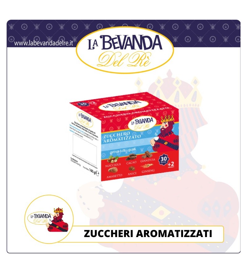 Zucchero NOCCIOLA La Bevanda Del Rè 30+2 Pz