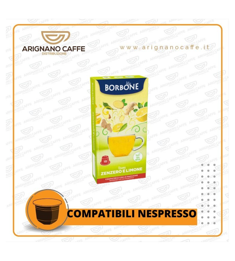 NESPRESSO BORBONE ZENZERO E LIMONE DA 10 PZ