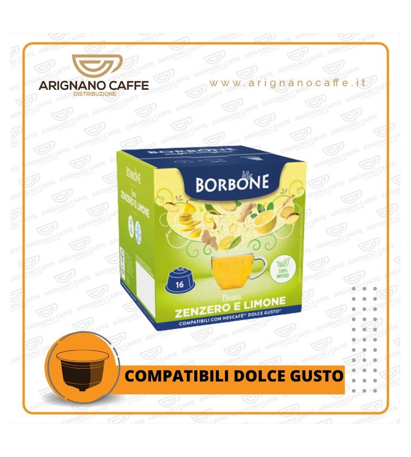 DOLCE GUSTO BORBONE ZENZERO E LIMONE DA 16 PZ