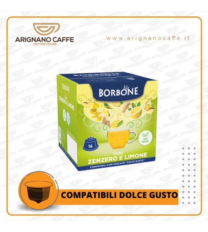 DOLCE GUSTO BORBONE ZENZERO E LIMONE DA 16 PZ