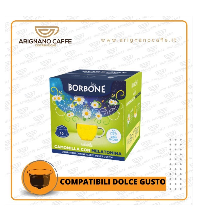 DOLCE GUSTO BORBONE CAMOMILLA CON MELATONINA DA 16 PZ