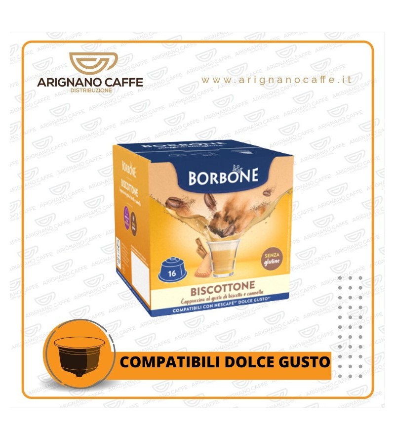 DOLCE GUSTO BORBONE BISCOTTONE DA 16 PZ