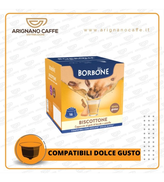 DOLCE GUSTO BORBONE BISCOTTONE DA 16 PZ