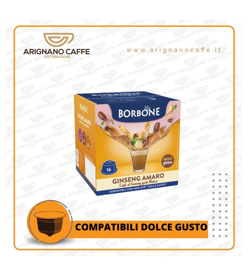 DOLCE GUSTO BORBONE GINSENG AMARO DA 16 PZ