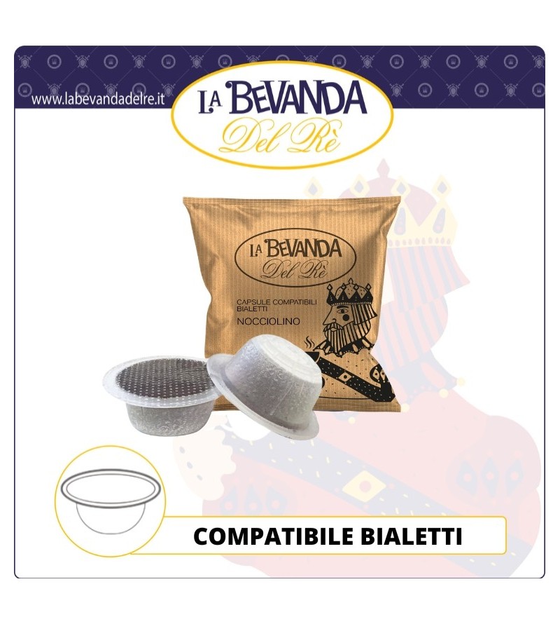 Bevanda Del Rè BIALETTI ALLUMINIO Nocciolino 50 Pz