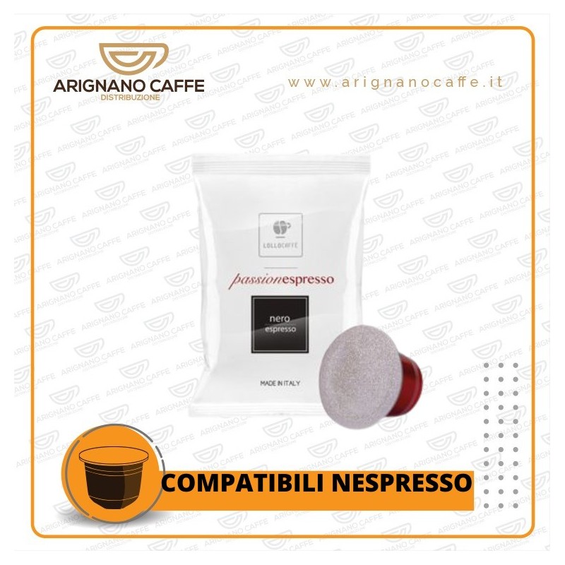 LOLLO CAFFE  NESPRESSO 100 PZ NERA