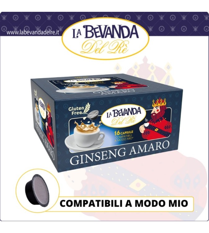 La Bevanda Del Rè A MODO MIO Ginseng Amaro 16 Pz