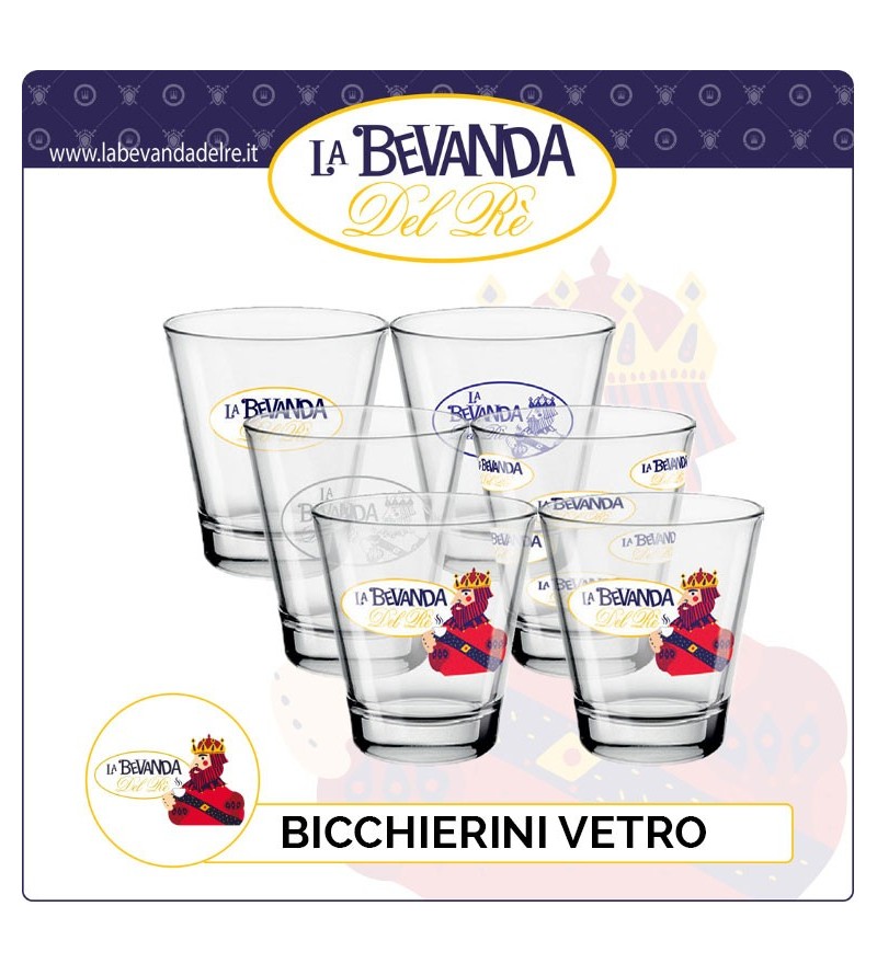 Bevanda Del Rè Bicchierini VETRO COLLECTION 6 pz