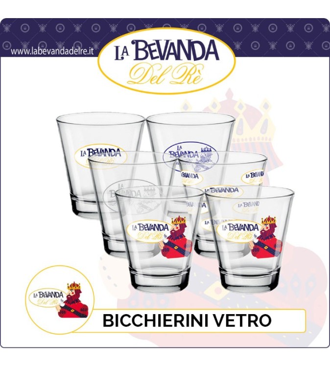 Bevanda Del Rè Bicchierini VETRO COLLECTION 6 pz