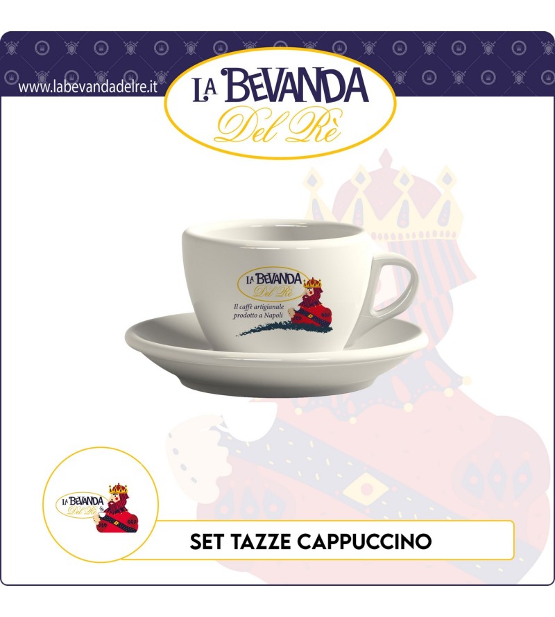 Tazze Cappuccino CERAMICA La Bevanda Del Rè 6 Pz